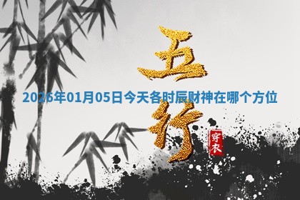 2026年01月05日今天各时辰财神在哪个方位