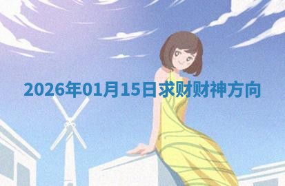 2026年01月15日求财财神方向
