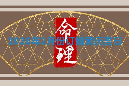 2026年2月份订婚黄历吉日