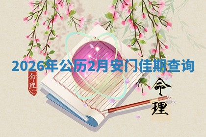 2026年公历2月安门佳期查询